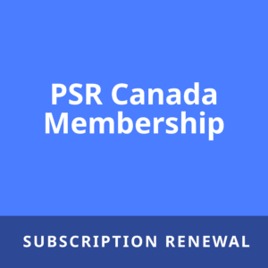 PSR Canada Membership Subscription Renewal